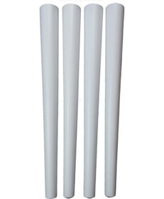 Resim Gürgen Ahşap Sandalye Sehpa Ayağı Metrik-8 Vidalı 42 Cm - 4 Adet Beyaz Renk 