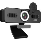 Resim Elebest 2K USB Bilgisayar Kamerası Dolgu Işıklı Webcam 