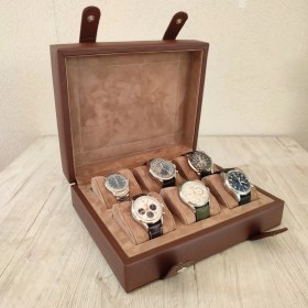 Resim Onywatch Deri Saat Kutusu / Çoklu Saat Kutusu / Saat Saklama Kutusu / Luxury Watch Box / Watch Case / Watch Storage Box 