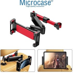 Resim Microcase Koltuk Arkası Tablet Telefon Tutucu Kırmızı-Syh Al2899 