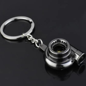 Resim 1pc Turbo Şarjlı Demir Anahtarlık - Dönen Türbin Anahtarlık, Çinko Alaşım Anahtar Kapağı, Non-Braided, Unplated, Opel ve Daha Fazlası İçin Otomobil Meraklısı Aksesuarı 