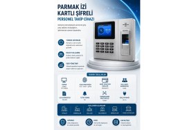 Resim Linadex Kartlı Parmak izi okuyucu Personel giriş çıkış Takip Cihazı-Maaş Programı(10 Kart dahil) 