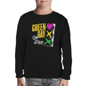 Resim Green Day - Oh Love Siyah Çocuk Sweatshirt 