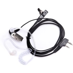 Resim Jikio Hava Kanalı 2 Pin K Fişli Kulaklık Walkie Talkie Kulaklık Radyo Boğaz Mikrofonu Mikrofon Baofeng Uv-5r UV82 BF888S (Yurt Dışından) 