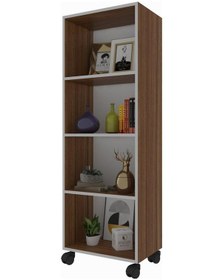 Resim Kenzlife Kitaplık Beril 128 040 020 Cvz Tekerlekli Mutfak Dolabı Banyo Ofis Ayakkabılık Kiler 