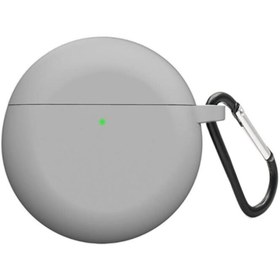 Resim Microsonic FreeBuds 4 için Kılıf Mat Silikon Gri [FreeBuds 4 ile Uyumlu Kılıf - Gri] 