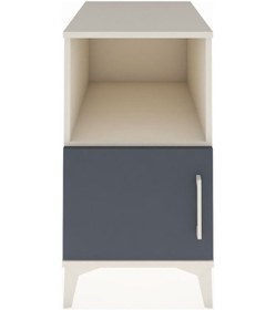 Resim Kronos Komodin 2 Raflı Tek Kapaklı 44x59x80 Aytaşı-antrasit Aytaşı 