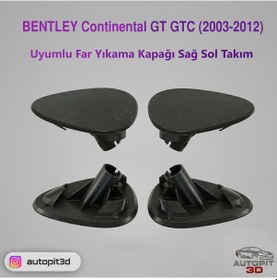 Resim Bentley Continental Gt Gtc 2003-2012 Uyumlu Far Yıkama Kapağı Sağ Sol Takım 