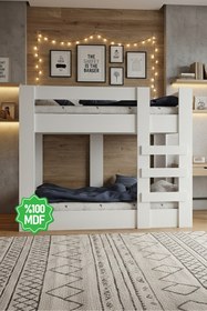 Resim Ninnimo Mdf Genç Ranza 90x190 Yatak Uyumlu 