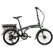 Resim Bisan BİSAN PRİME ELEKTRİKLİ KATLANIR BİSİKLET 32 CM V 20 JANT 7 VİTES MAT GRİ SARI 