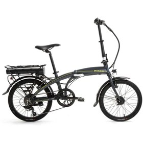Resim Bisan BİSAN PRİME ELEKTRİKLİ KATLANIR BİSİKLET 32 CM V 20 JANT 7 VİTES MAT GRİ SARI 