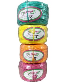 Resim Favori İp Halat Fh03 Pp Naylon Burgulu Örgü Çamaşır İpi - Pembe - 100 Metre - 1 Adet Diğer 