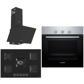 Resim Bosch - Ferre HBF011BR0T - SS035 - D086 Siyah Ankastre Set 