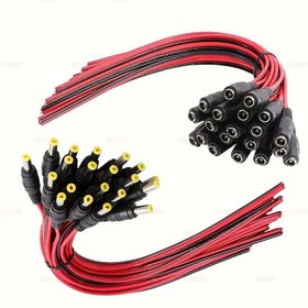 Resim 20 adet 12V DC5521 Erkek/Dişi Konnektör, 5.5x2.1mm Arayüz, Kuyruk Kaynak Kablosu, Bakır Kontak, PVC Yalıtım, Kablolama için Uygun, USB ile Çalışır, ≤36V Çalışma Voltajı, Elektronik Bileşenler veya Anakart Dahil Değildir 