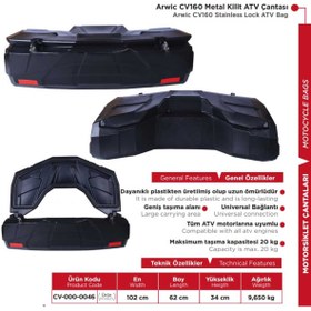 Resim arwic 160 lt atv çantası Anahtarlı 