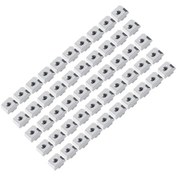 Resim Vkemall Avrupa Standartı 30 Tipi Alüminyum Profil Bağlantı Elemanı - Kare Blok Somun M6, Nikel Kaplama, 50 Adet/poşet 