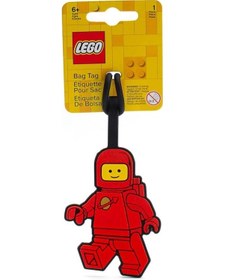 Resim Lego Spaceman Silicone Bag Tag - Red 53498 