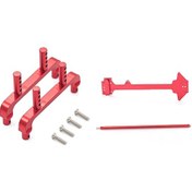 Resim Yaleker "wltoys 1/18 A959 A949 A969 A979 K929 İçin Alüminyum Gövde Kolonu + Şaft + 2. Kat Plakası Yükseltme Seti Kırmızı " 