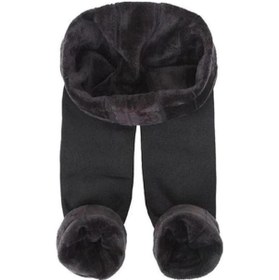 Resim Yeşilyurt Corset Kadın Siyah Içi Peluşlu Kışlık Termal Peluş Taytsiyahl/Xl Siyah 