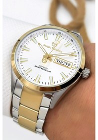 Resim Sergio Tacchini Premium Lüx Çelik Kordon Erkek Kol Saati Gümüş-gold Stsd011 Çok Renkli 