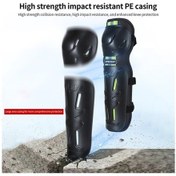 Resim Pazly 4 Parça Reflektörlü Nefes Alabilir Motosiklet Dizlik Ve Dirseklik Seti - Siyah 