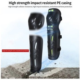 Resim Pazly 4 Parça Reflektörlü Nefes Alabilir Motosiklet Dizlik Ve Dirseklik Seti - Siyah 