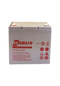 Resim 12 Volt 55 Amper Jel Engelli Sandalye Aküsü Orbus-229 138 215 Mm -17,5 Kg. 