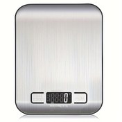Resim 1 Adet Yüksek Hassasiyetli Dijital Mutfak Terazisi 22lb/10kg, Gram & Ons, 6 Birim (g/oz/lb/kg/t/kilogram), Tara Fonksiyonu, LCD Ekran, Paslanmaz Çelik, Pişirme ve Kahve Çayı için Kolay Temizlenebilir, Pil ile Çalışır (Piller Dahil Değildir), Kulinari Ölçümler, Kompakt Tasarım, Paket Tartımı, Şık Terazi, Metal Terazi, Gram ve Ons, Evde Fırıncılar İçin 