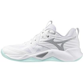 Resim Mizuno Wave Momentum Pro Kadın Voleybol Ayakkabısı Beyaz Çok Renkli 