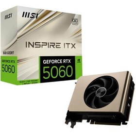 Resim MSI VGA GEFORCE RTX 5060 8G INSPIRE ITX OC RTX5060 8GB GDDR7 128B DX12 PCIE 5.0 X16 (3XDP 1XHDMI) 
