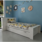 Resim Myniture Home & Living Trend Yavrulu Karyola Q4014-1 Beyaz Beyaz 