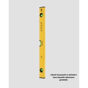 Resim İlkyaz Fashion Hassas Ölçüm Sağlayan 600 mm Sarı Su Terazisi 