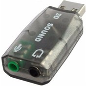 Resim Harici USB Notebook Ses Kartı 3.5 mm. Kulaklık Mikrofon Çevirici 