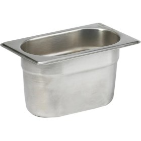 Resim Natsan-Paslanmaz Çelik Gastronom Küvet Gn 1/9-100 (17,6 x 10,8 x 10 Cm) 