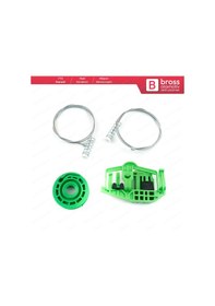 Resim BMW 3 E90 E91 2004-2012 4/5 Kapı İçin Arka Sol Cam Kriko Seti 