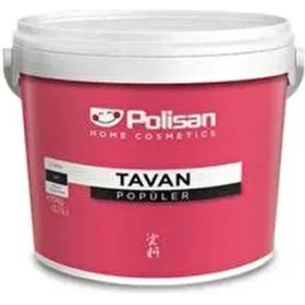 Resim Polisan Popüler Tavan Boyası 3,5 kg Beyaz Renk Yüksek Kapatıcılık Sunar 