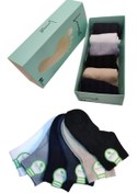 Resim Leement socks Çocuk 6 Çift Yazlık Bambu Patik Çorap Dikişsiz Burun Esnek 