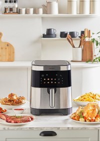 Resim Karaca Gourmet 9l Smart Color Screen Geniş Hazne Inox Airfryer 