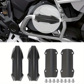 Resim BMW Macera Motosikleti Çarpışma Çubuğu Tampon Koruyucu, 25mm ABS Motor Koruma, R1250GS R1200GS LC ADV R1300GS F850GS F750GS F800GS ile Uyumlu, Sokak Motor Scooterları Dekoratif Blok 