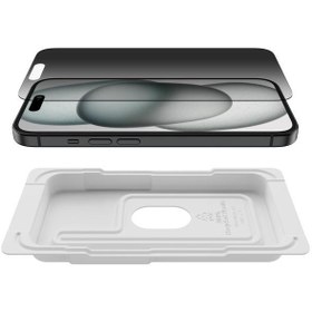 Resim Belkin iPhone 16/15/14 Pro Için Hayalet Cam Ekran Koruyucu (Kolay Hizalama Tepsili) Ova147Zz 