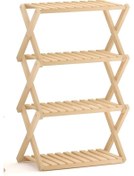 Resim Petek Home Life Ahşap Katlanır Raf - 4 Raflı 