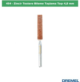 Resim Dremel 454 Zincir Testere Bileme Taşlama Taşı 4,8 mm (3 Adet) 26150454JA 