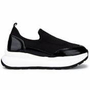Resim Tamer Tanca Kadın Deri & Tekstil Siyah Sneakers & Spor Ayakkabı 937 8065 BN AYK Y25 SYH\u002FSYH STREC 