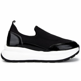 Resim Tamer Tanca Kadın Deri & Tekstil Siyah Sneakers & Spor Ayakkabı 937 8065 BN AYK Y25 SYH\u002FSYH STREC 