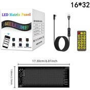 Resim howear Led Matrix Cama Yapışan Panel Telefon Kontollü 16×32 Boy Kullanışlı 