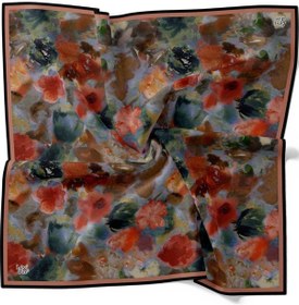 Resim Levidor Lotus Desen Eşarp - 06108 Nar-yeşil-07 