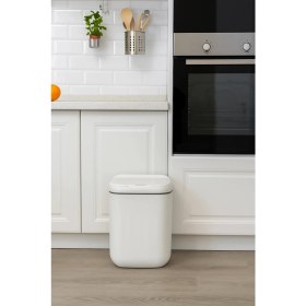 Resim 20L Sensörlü Akıllı Antibakteriyel Çöp Kovası Otomatik Kapaklı, Banyo Mutfak 4 Pil Yanında 
