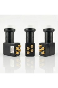 Resim Atlanta Ultra+ Quad Dörtlü Dört Çıkışlı LNB (Gold F Konnektör/4 Uydu Alıcıda Kullanım) 