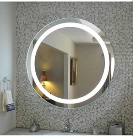 Resim 70 CM Yuvarlak Banyo Aynası Ledli Ayna-Işıklı Ayna 