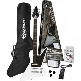 Resim Epiphone Pro-1 Explorer Elektro Gitar Seti (Alphine White) 